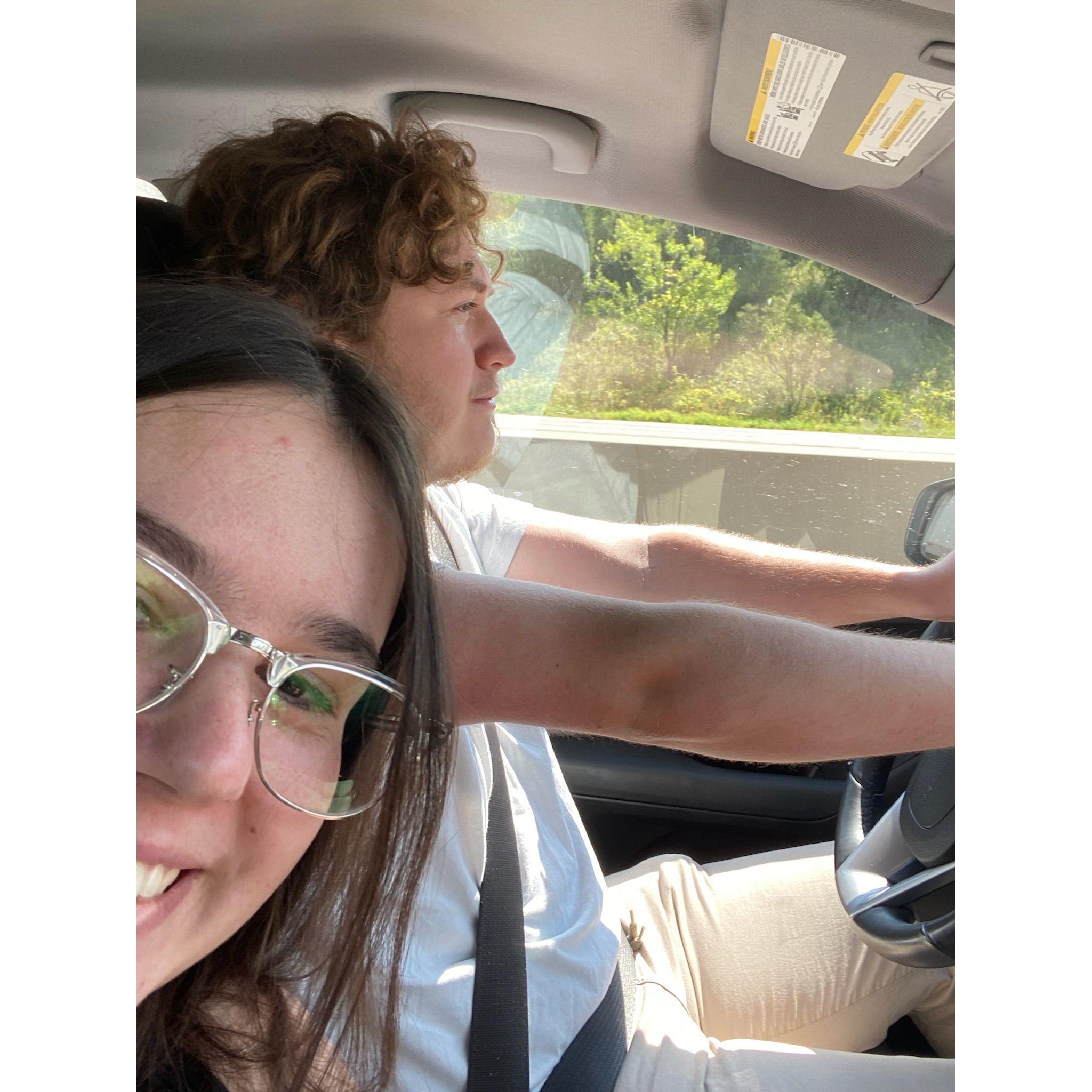 Still driving safely.