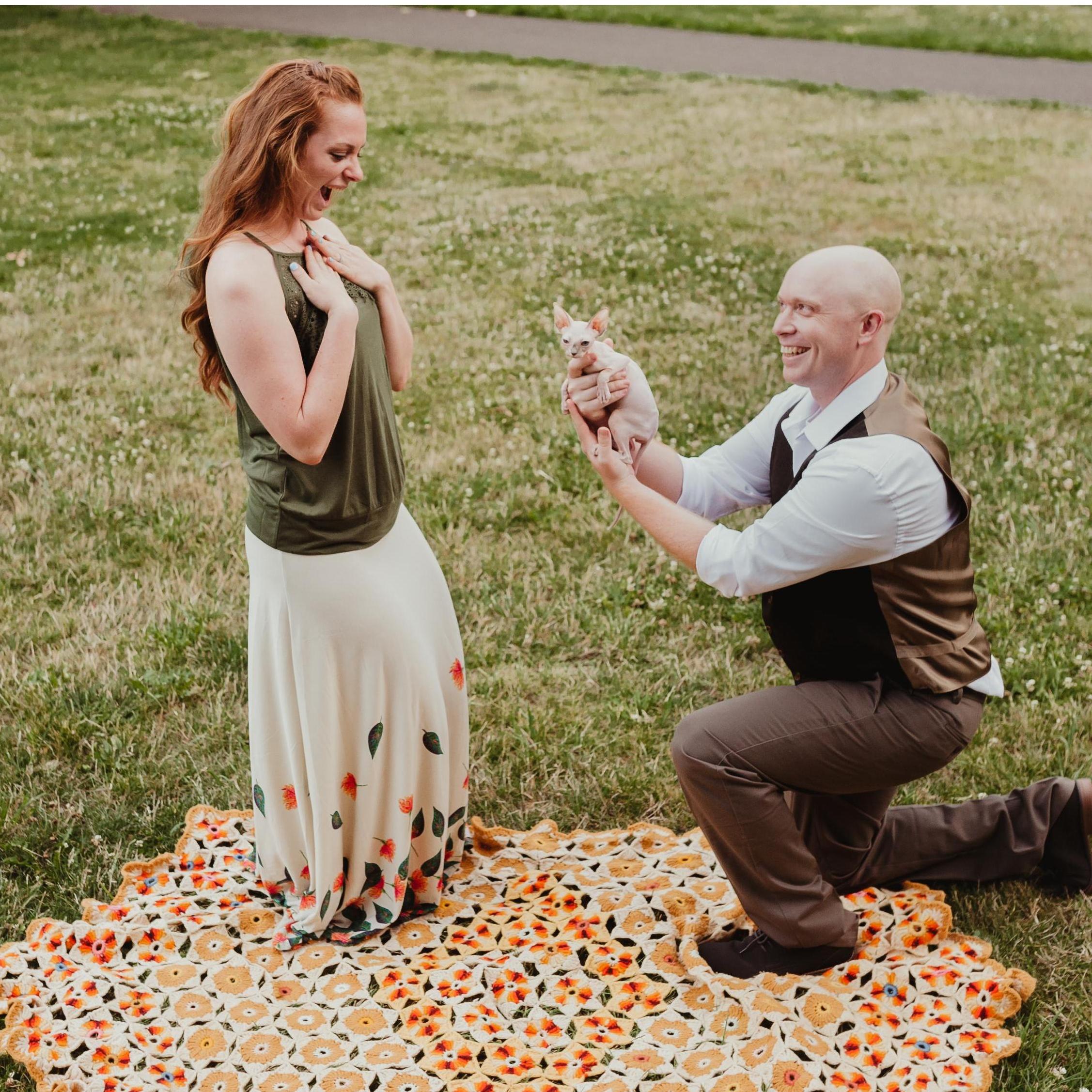 The joke lives on! We adopted raisin in celebration of our engagement.