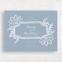 Blue Wedding Save the Date - Katinka Landscape