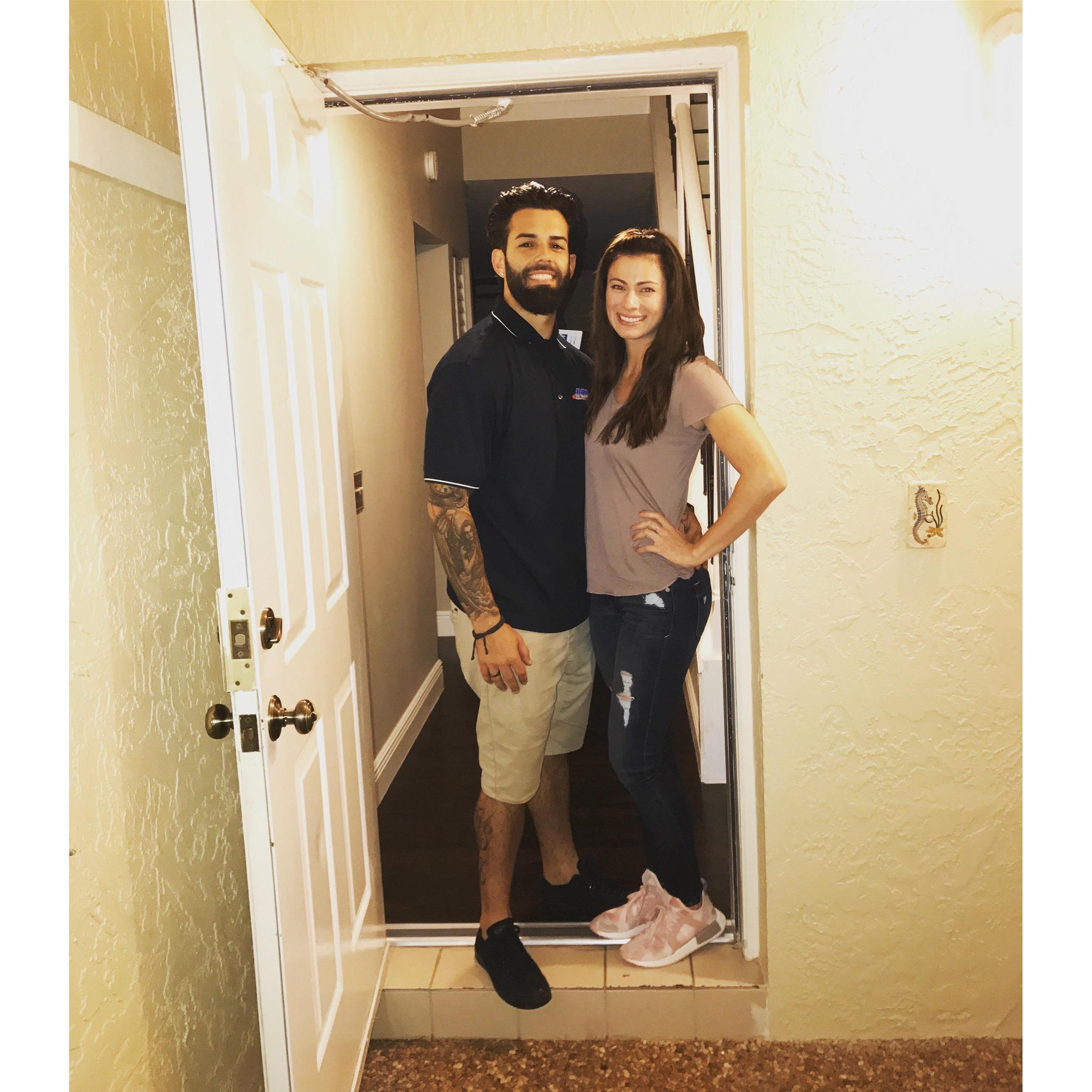 The day we bought our first home! March 2017