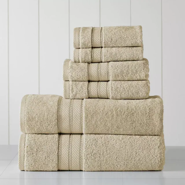Modern Threads Spunloft 6 Piece Towel Set, Sand
