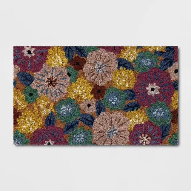 1'6"x2'6" Pastel Floral Outdoor Doormat - Room Essentials™