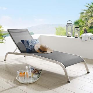 Savannah Mesh Chaise Outdoor Patio Lounge Chair