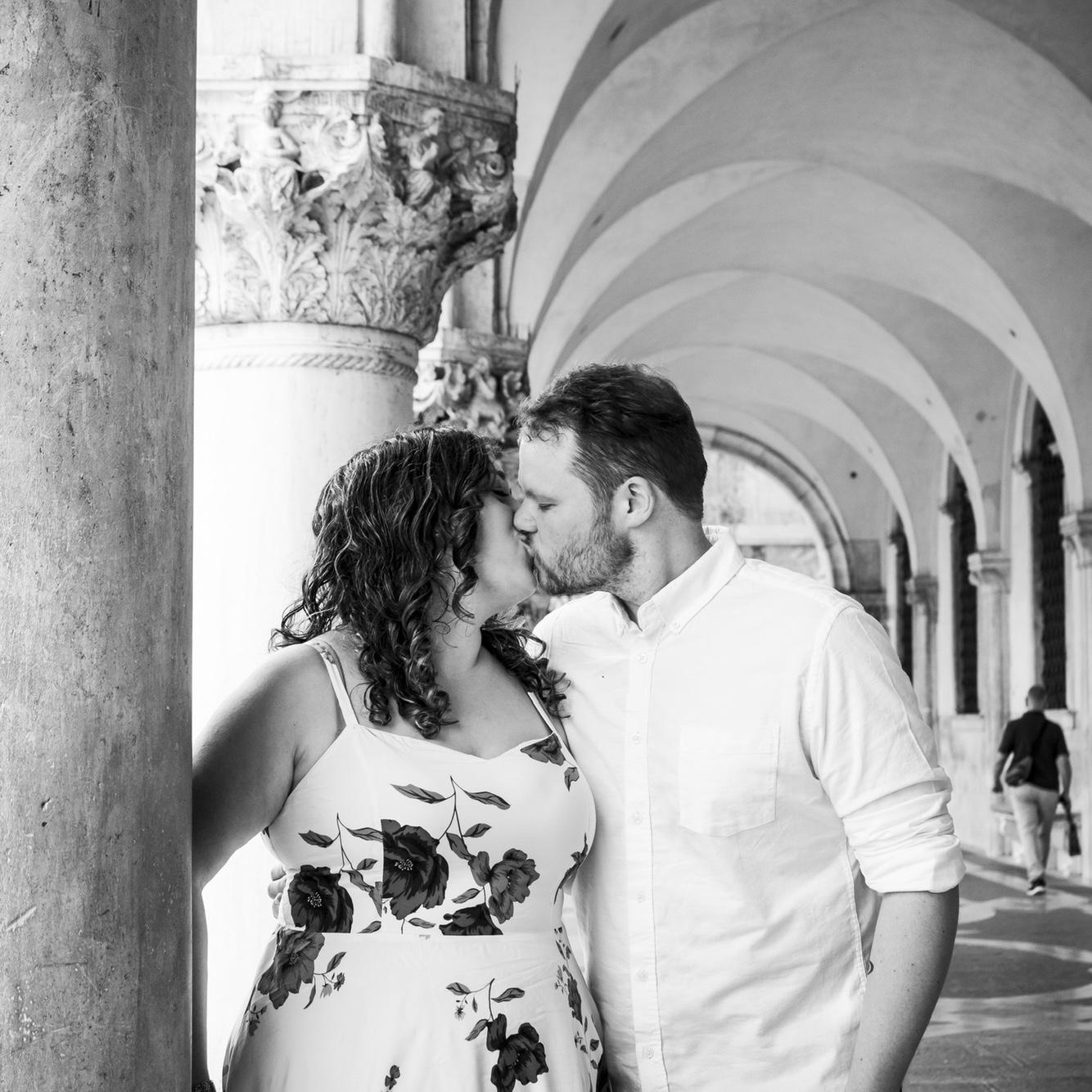 Our engagement shoot in Venice, Italy (moments after he proposed)!