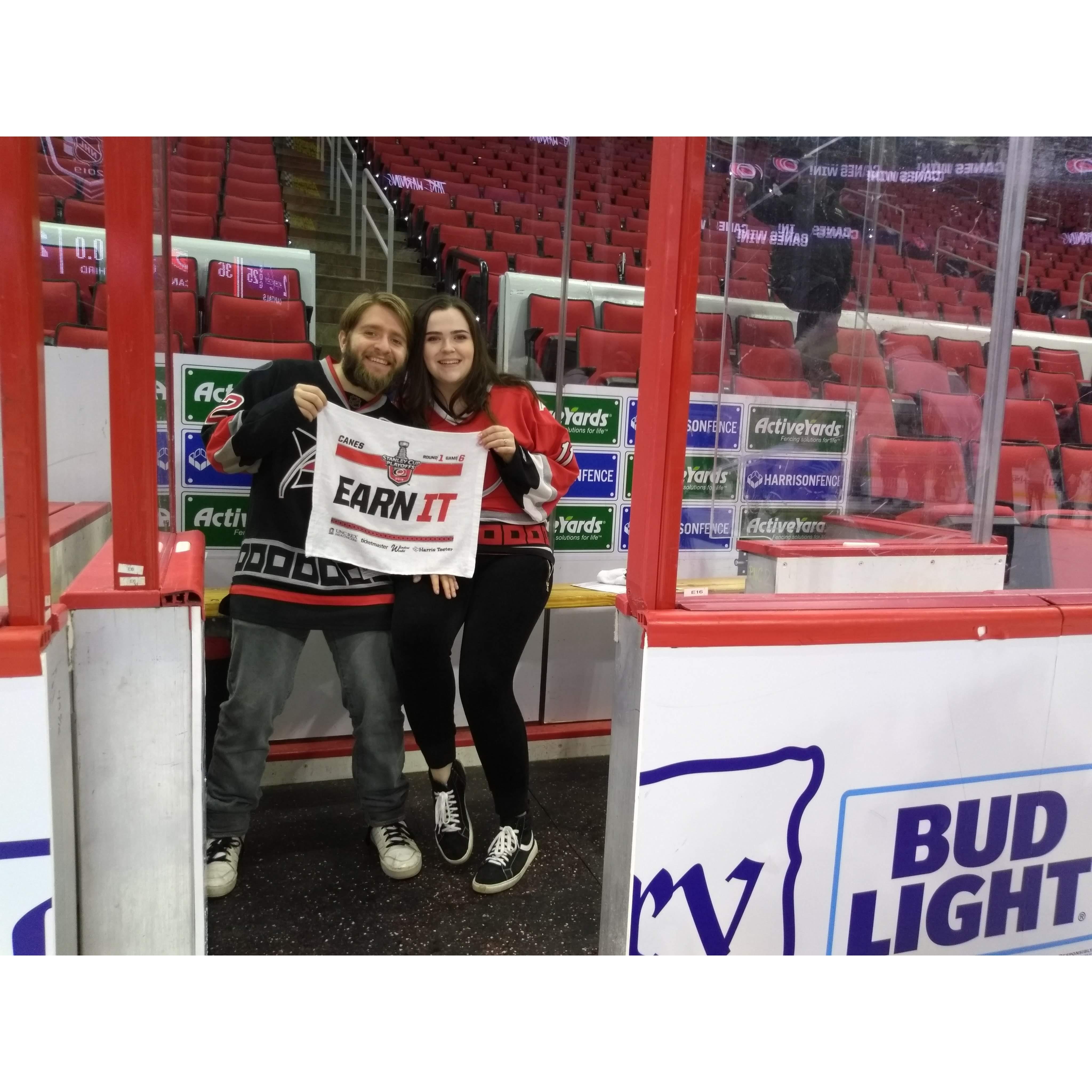Got sent to the penalty box after we beat the Caps in the playoffs!