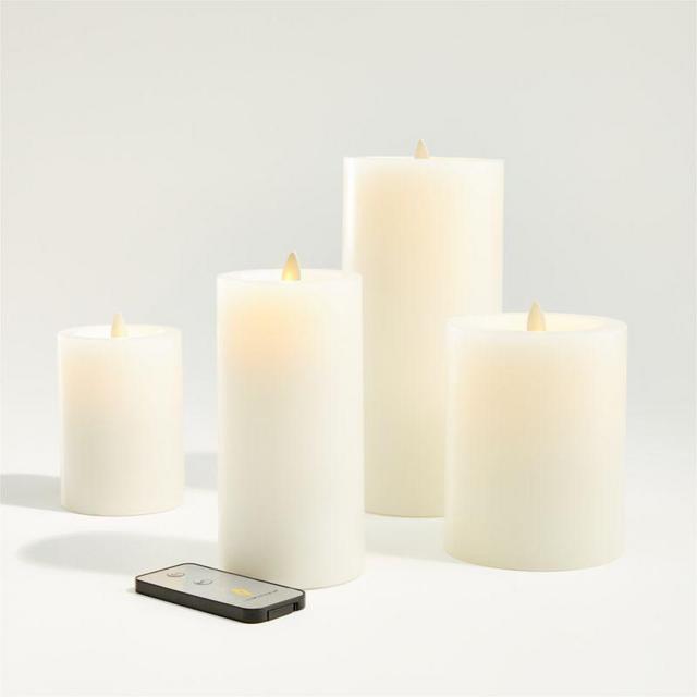 Warm White Flicker Flameless Wax Candles