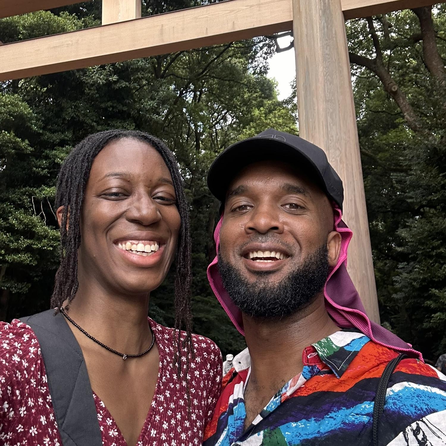 Selfie at the Meiji Shrine Park
