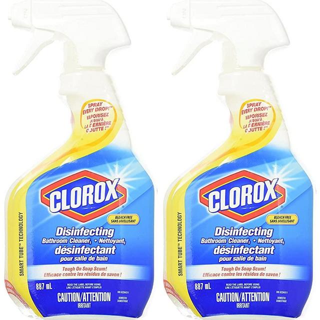 Clorox AC1602 Disinfecting Bathroom Cleaner Spray Bottle, 30 Ounces, Pack of 2