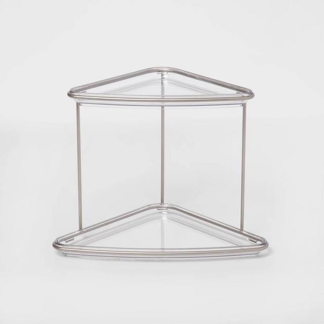 Corner Vanity Shelf Nickel - Threshold™