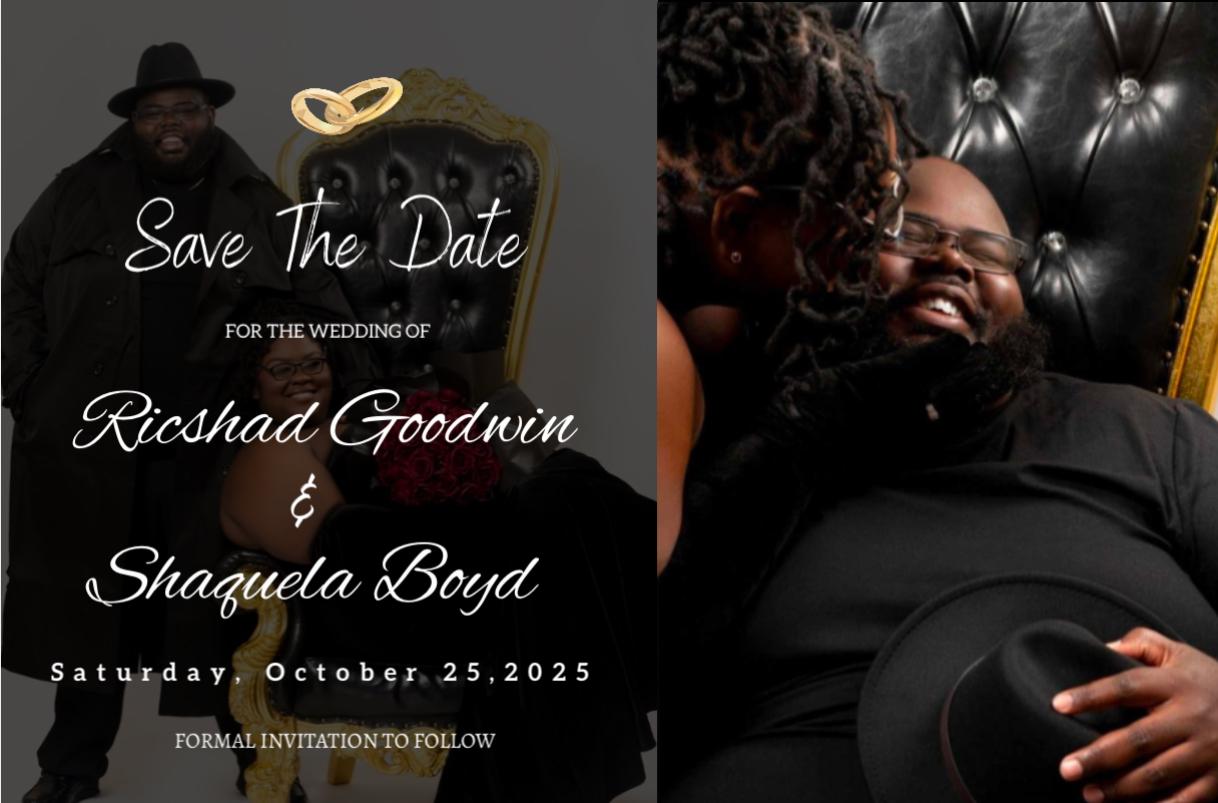 The Wedding Website of Shaquela Boyd and Ricshad Goodwin