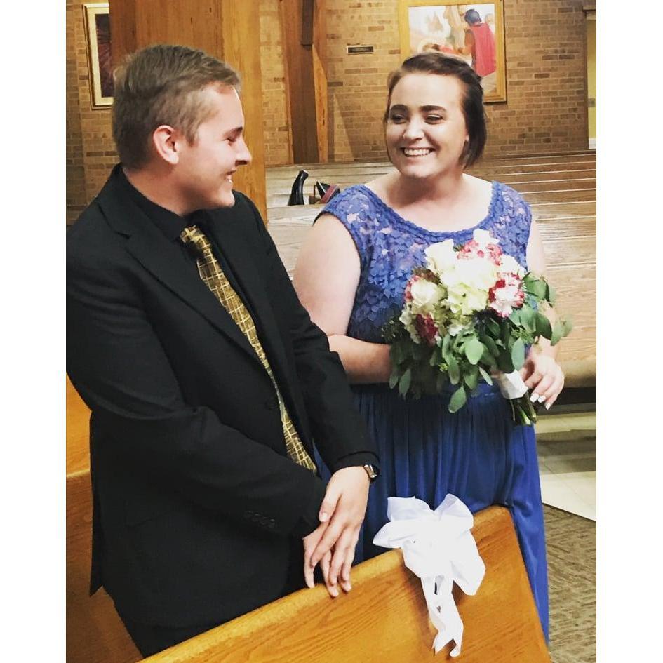 Griff as Adri's date to Danielle's wedding!