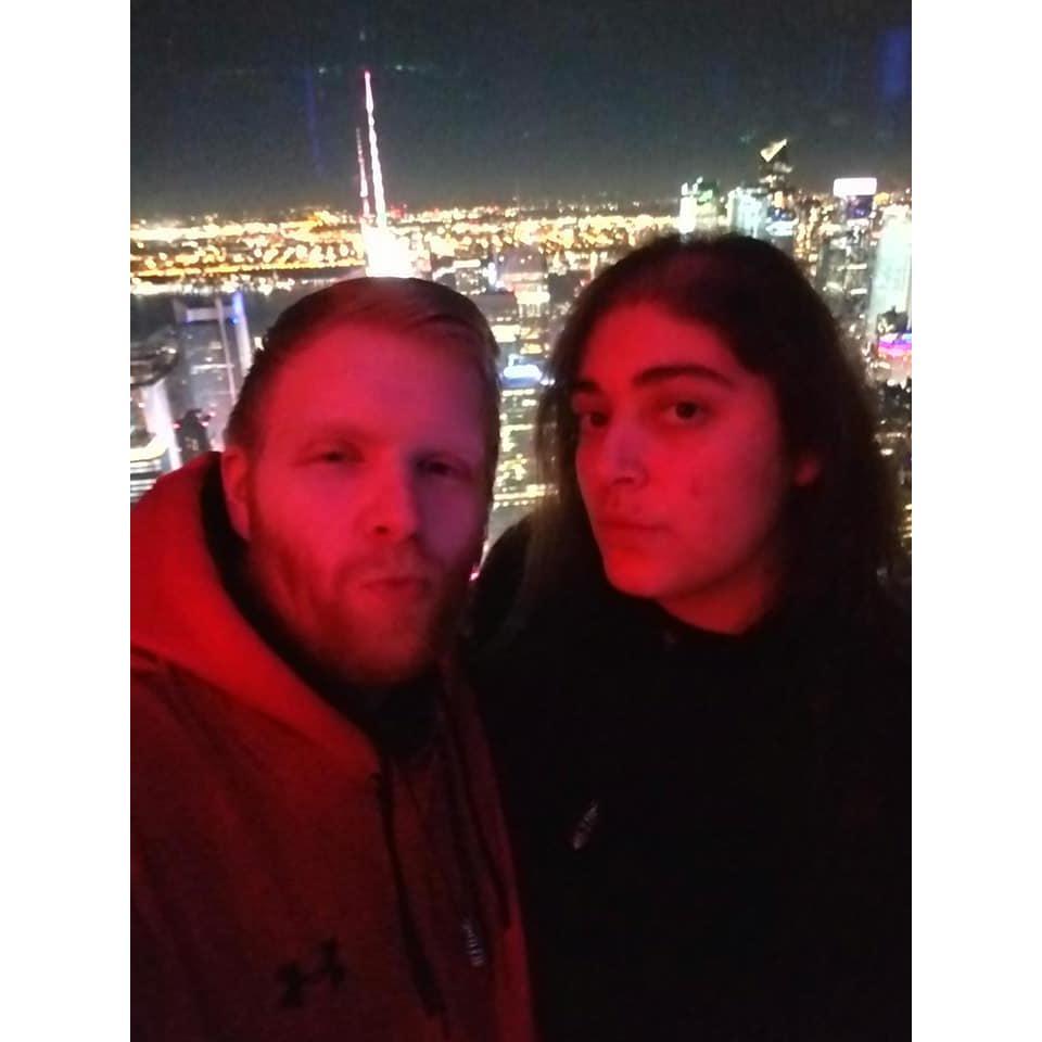 This was taken in the glass elevator at the highest point in New York City, at Summit One Vanderbilt.
