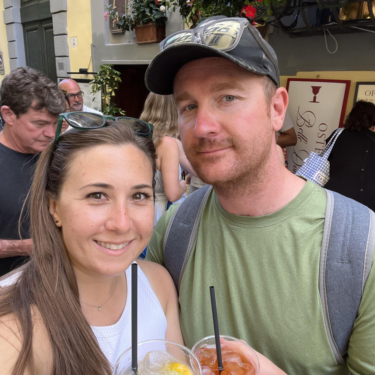 Drinks at a Wine Window in Florence