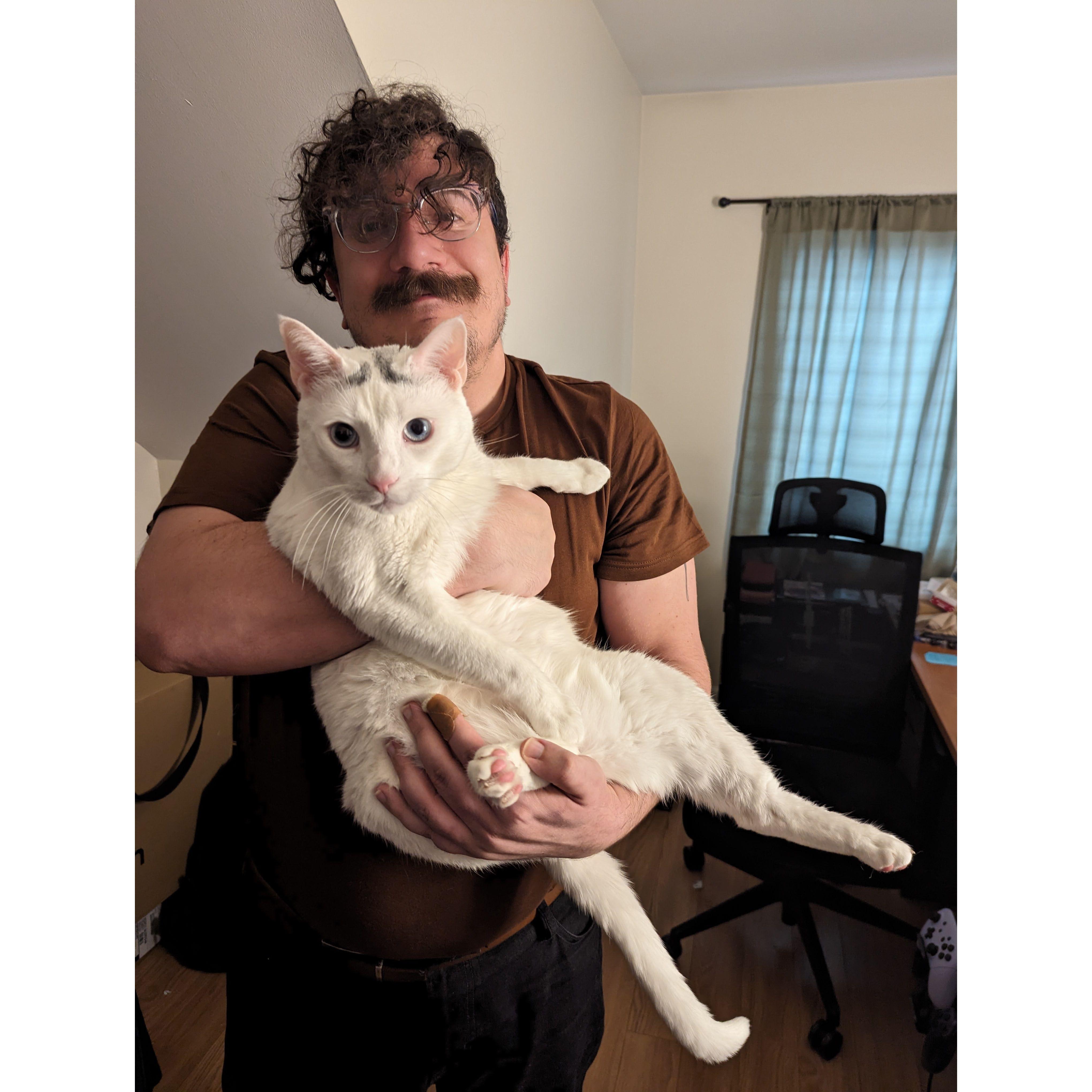 The first time Paco let me hold him.