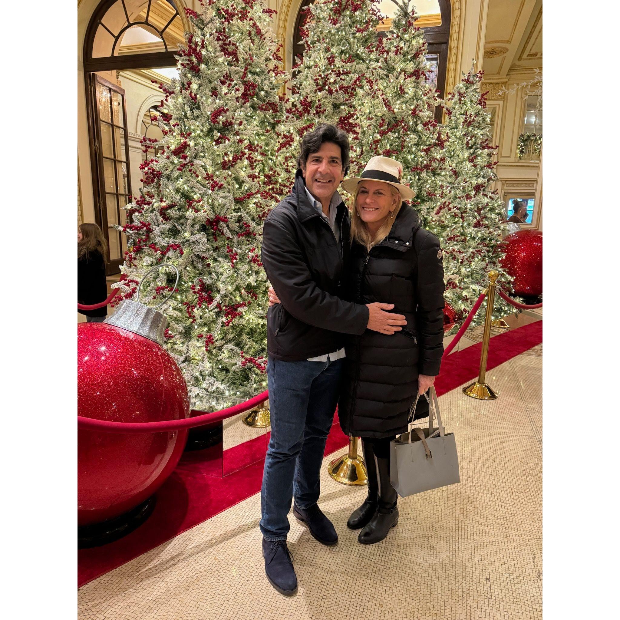 What a fun man to shop with in New York! There was a detour to the diamond district.