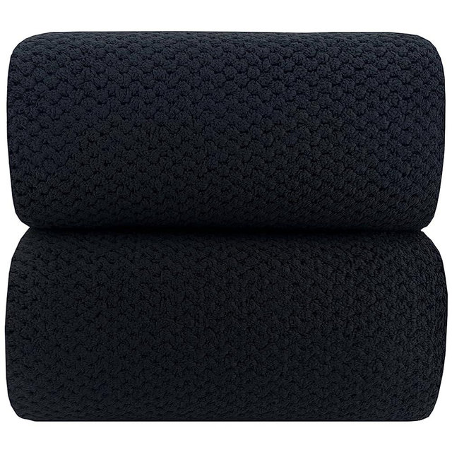 YTYC Towels,39x78 Inch Oversized Bath Sheets Towels for Adults Luxury Bath Towels Extra Large Sets for Bathroom Super Soft Highly Absorbent Microfiber Shower Towels 80% Polyester (Black,2 Piece)