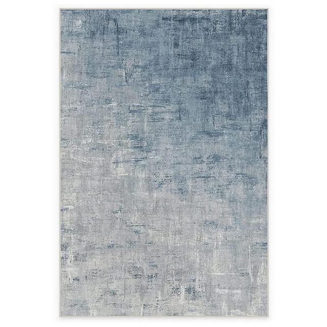 Ruggable - Impasto Slate Blue - Machine Washable Area Rug - Pet & Child Friendly - Stain & Water Resistant - Non-Slip - 6' x 9'