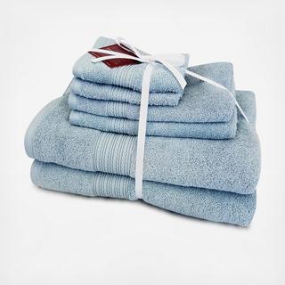 Braid Dobby 6-Piece Towel Set