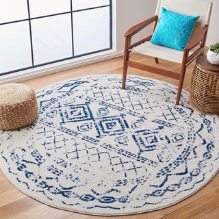 Tulum Round Moroccan Distressed Rug