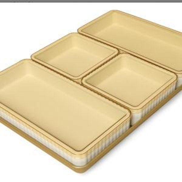 Cravings by Chrissy Teigen 9-Piece Baking Set, Non-Stick Bakeware Set with 2 Large & 2 Small Silicone Trays with 4 Lids & 1 Baking Sheet Tray, Oven-Safe Up To 450°F, CT-BBS9