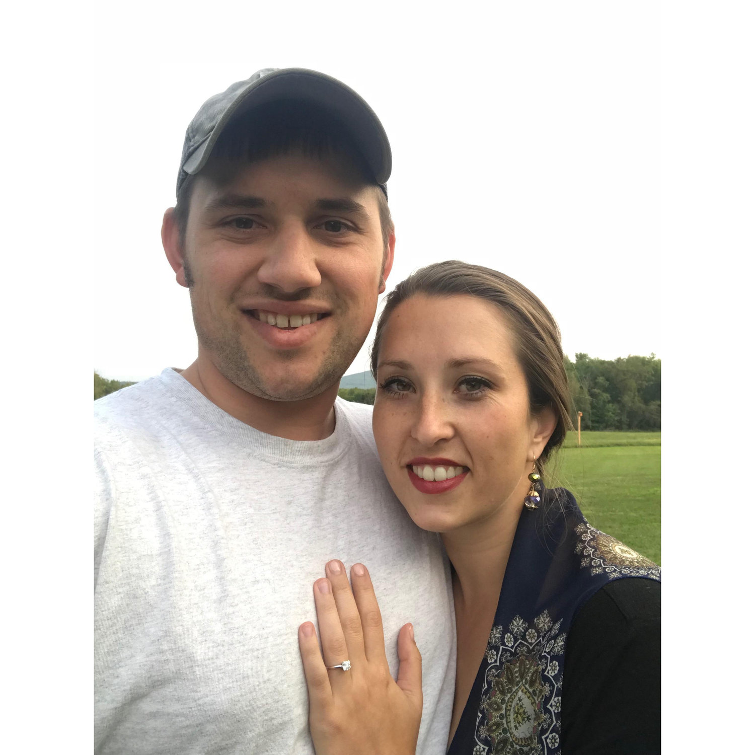 Just after we got engaged 8/24/2018