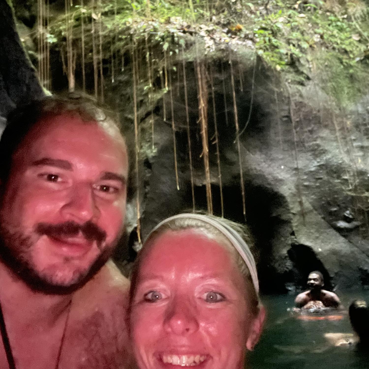 Inside of the Titou Gorge in Roseau, Dominica