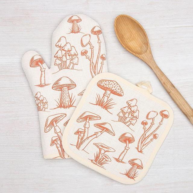 Mushroom Oven Mitt + Potholder