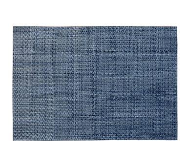 Easy Care Placemat, Set of 8 - Blue Textured