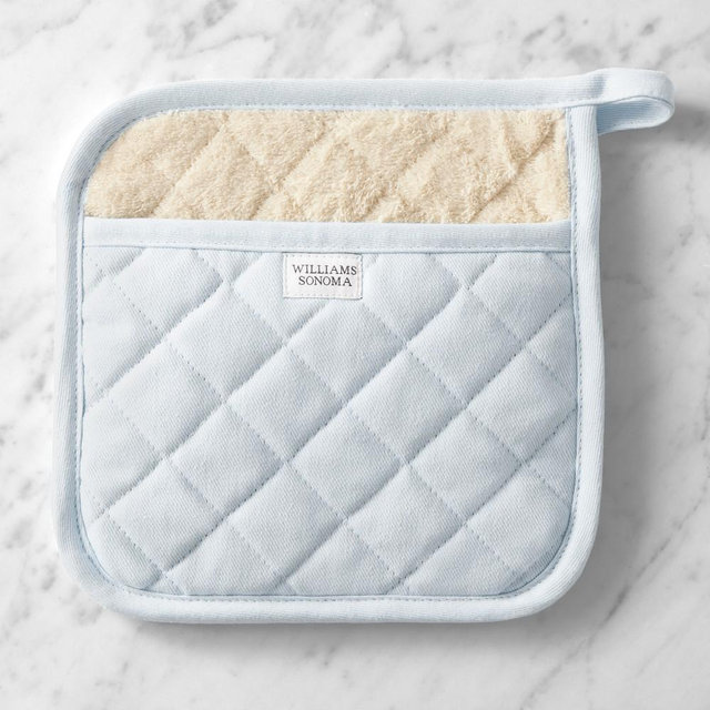 Williams Sonoma Solid Potholder, Ice Water Blue