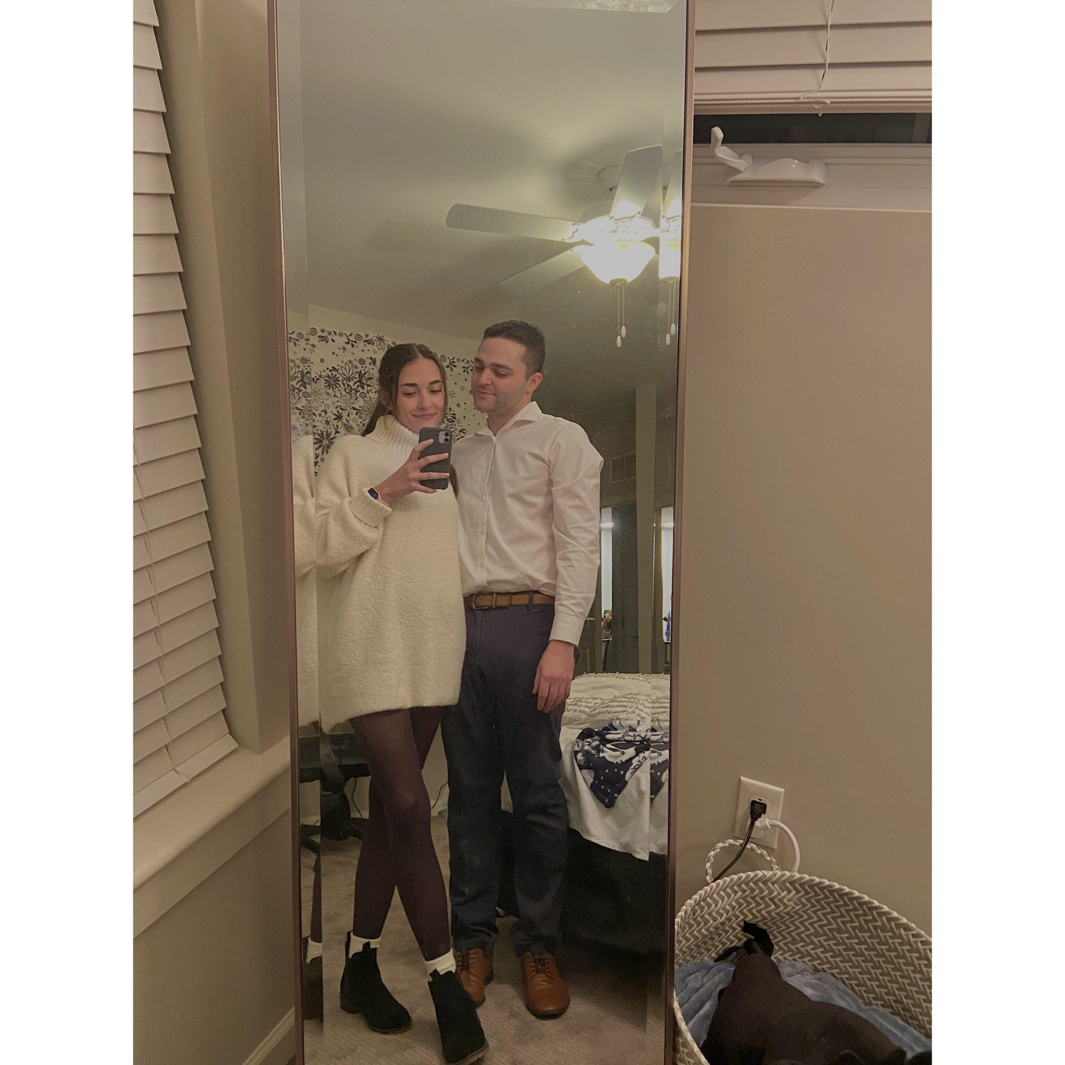 Our first picture together! This was for Adam's 29th birthday dinner (where we again stayed at a restaurant till close).