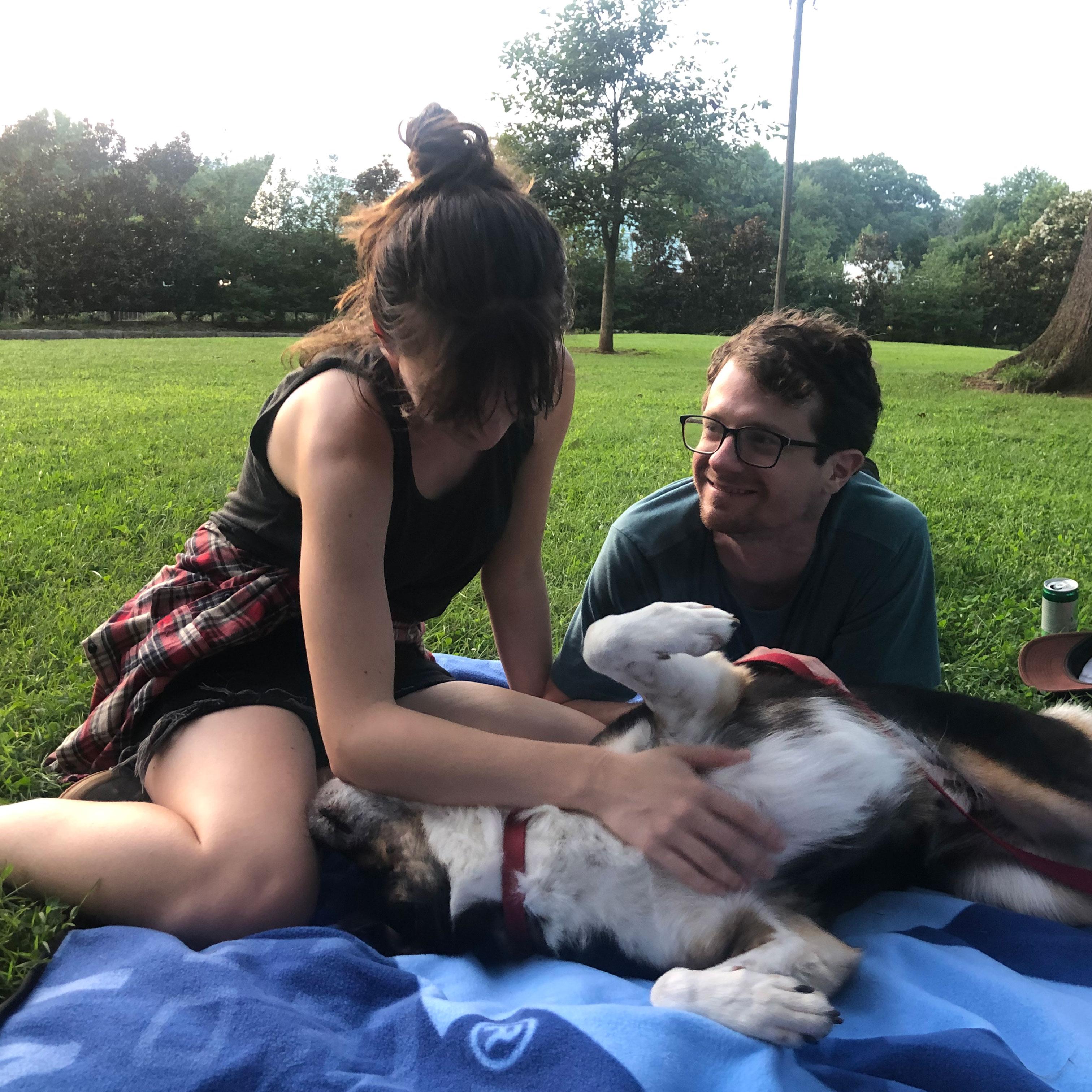 Hanging out in Grant Park during COVID (2020)