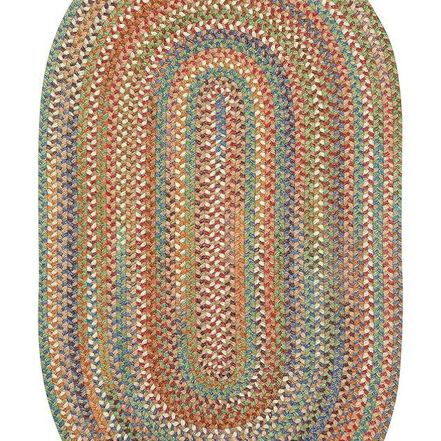 Capel American Heritage Cinnamon 2'0"X4'0" Oval Braided Rug