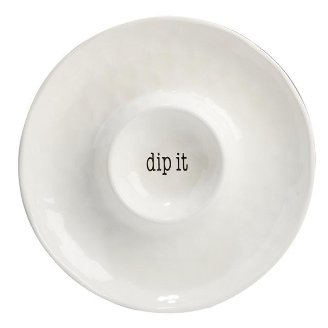 Ligon It's Just Words Chip and Dip Platter