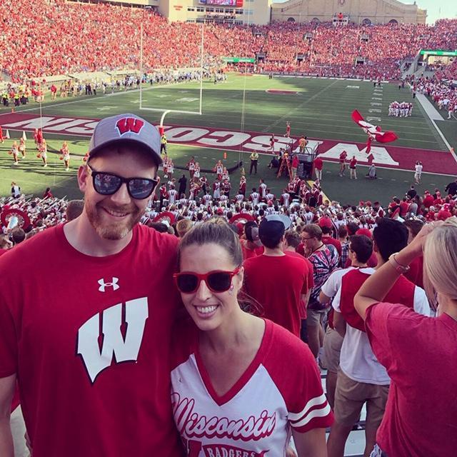 Colleen took Jared to his first Badger game and unfortunately he brought the Vikings curse with him.