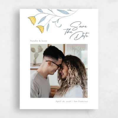 White Wedding Save the Date - Sinfonia Photo