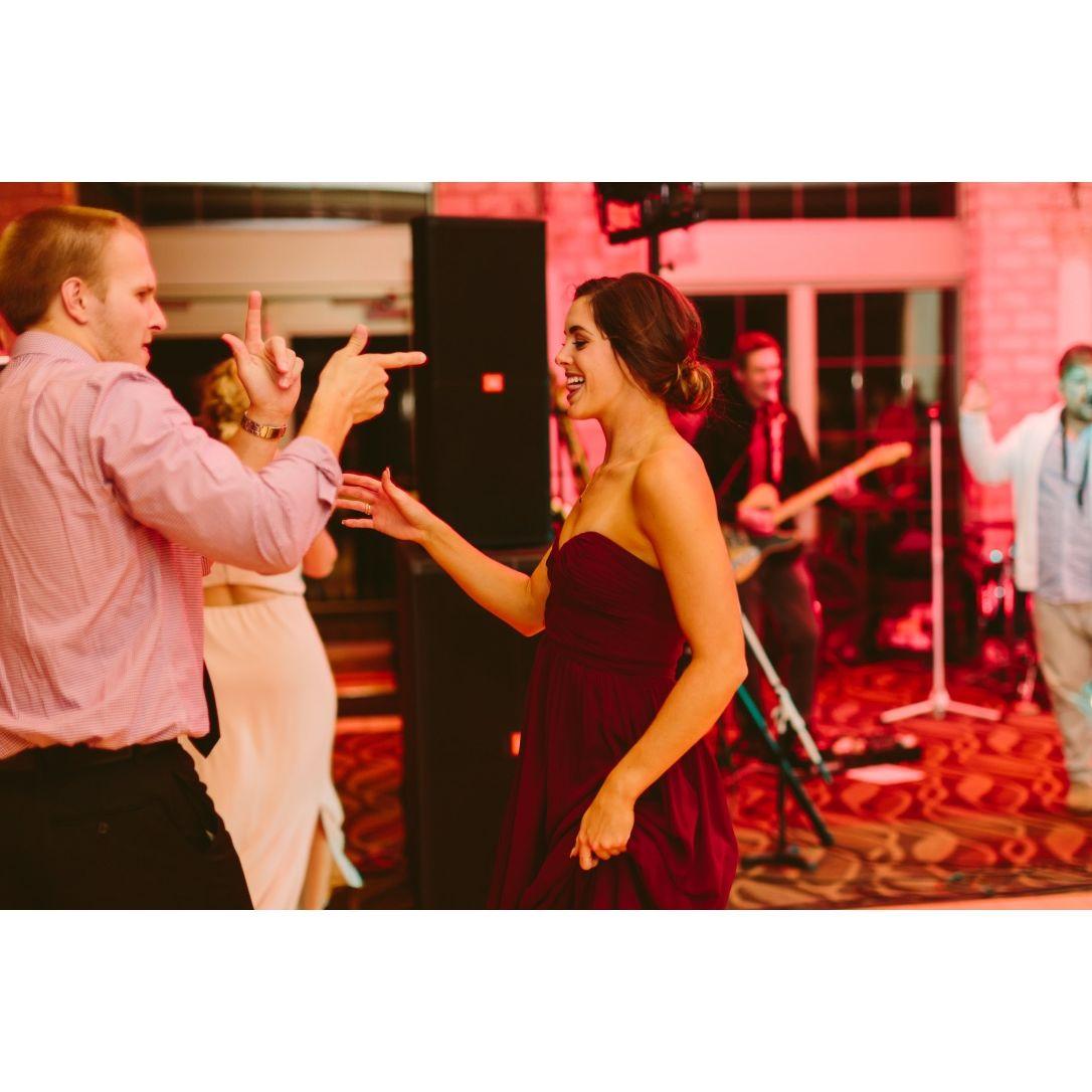 Dancing at Jon & Kelsey's wedding (Jess's brother & sister-in-law)