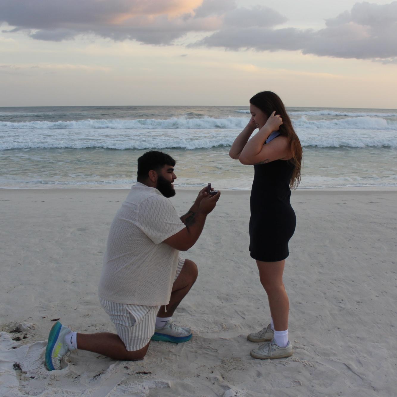 The proposal at Panama City Beach 🤍