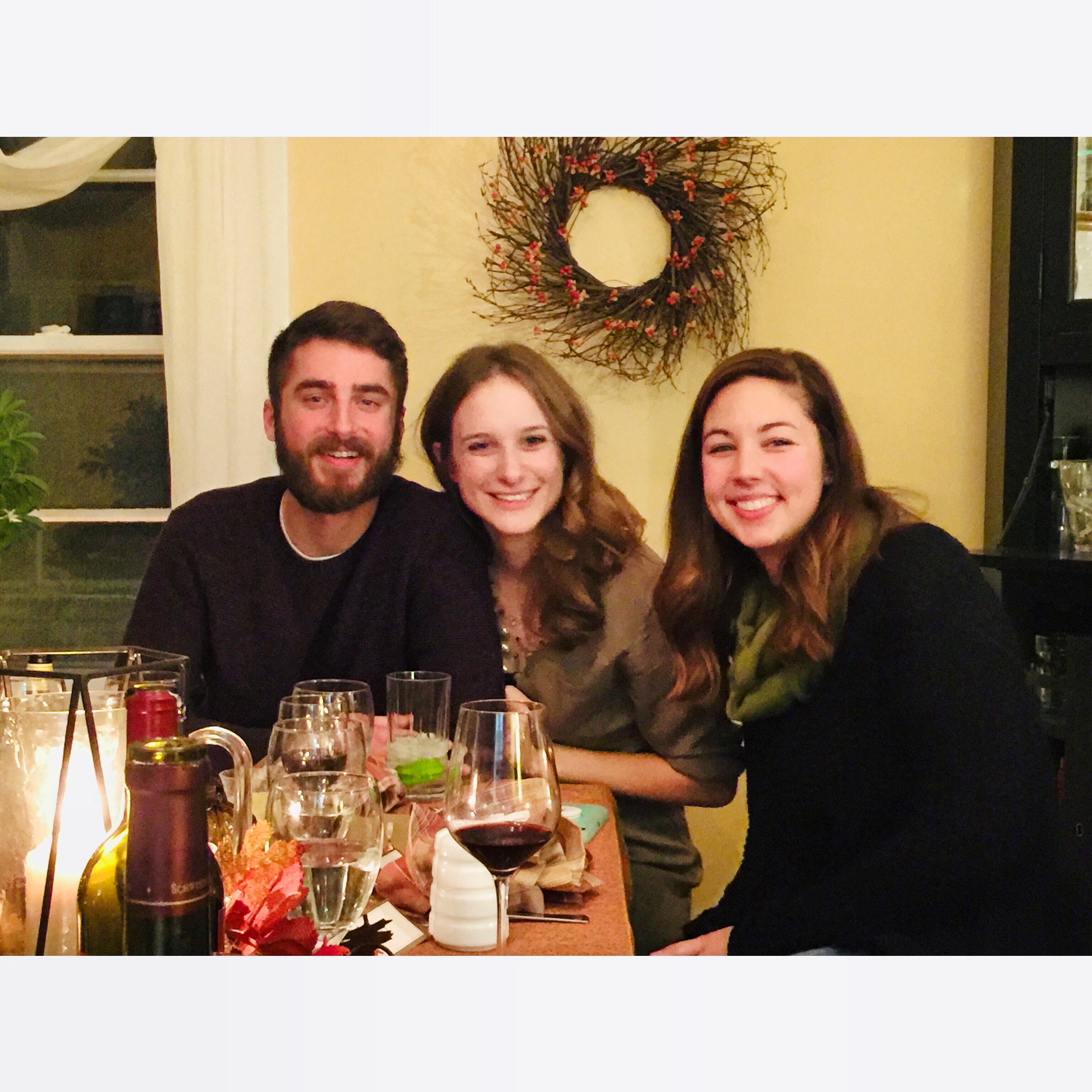 Friendsgiving with bridesmaid Brittany