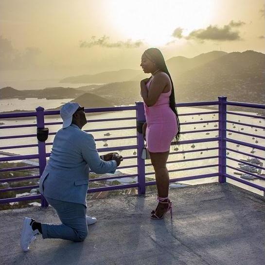 DJay proposed on my birthday in St. Thomas!