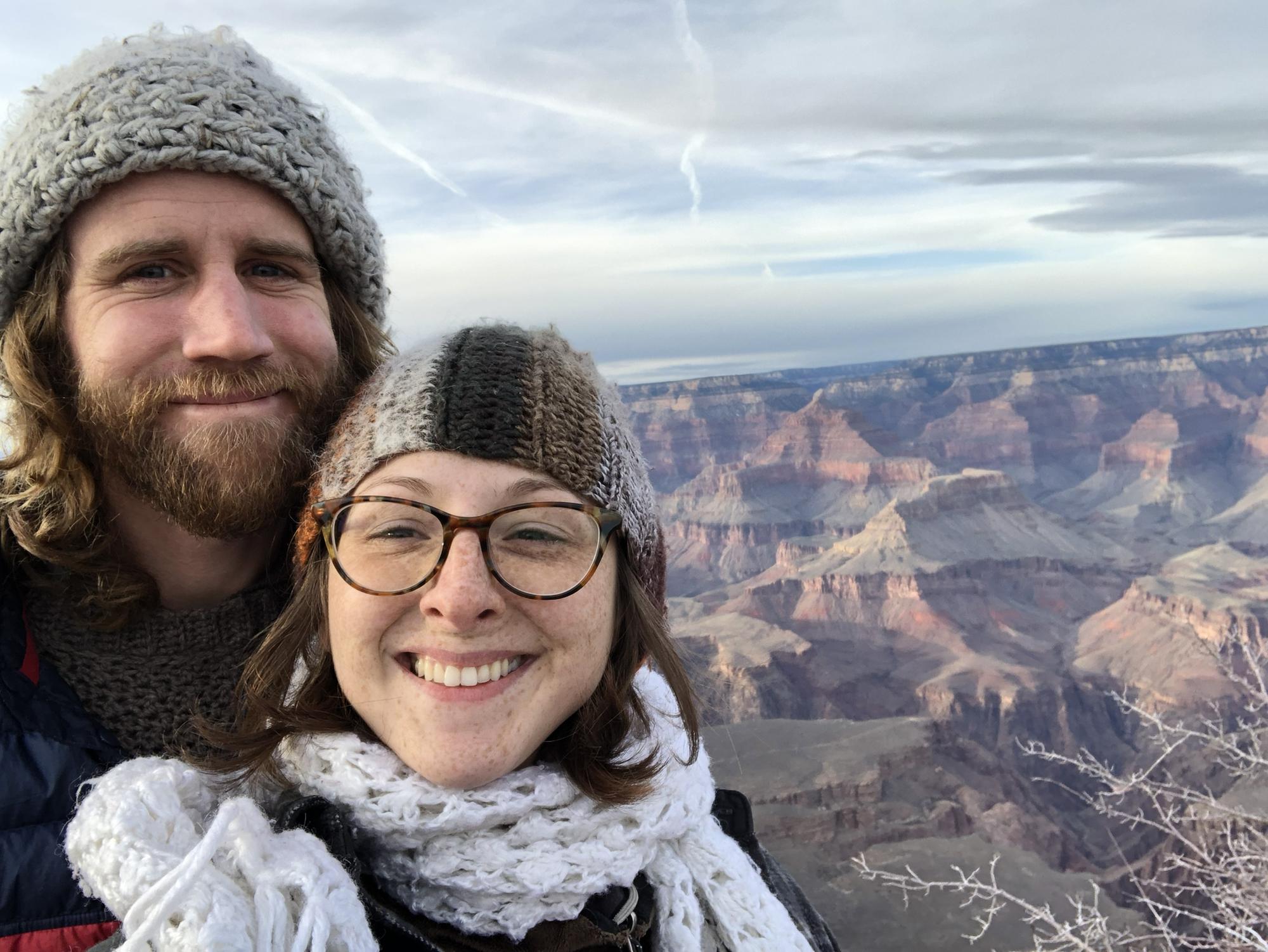 at the grand canyon