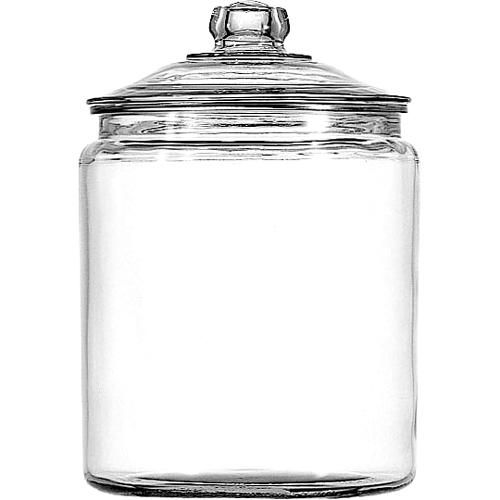 Anchor Hocking Heritage Hill Clear Glass Jar with Lid, 2 Gallon