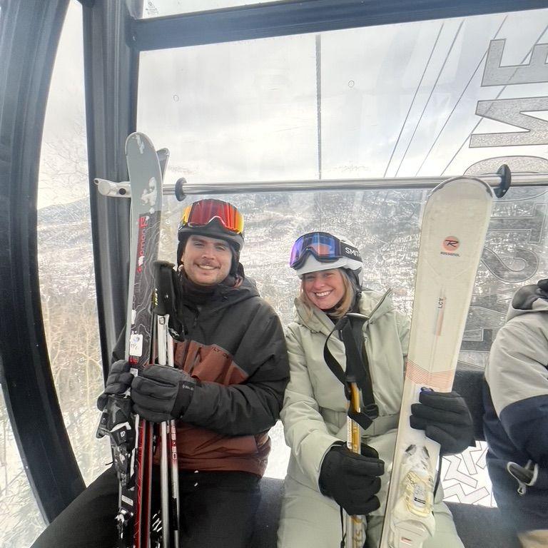 Becoming skiers!