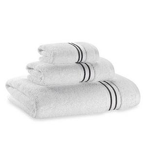 Wamsutta® Hotel Micro-Cotton Hand Towel in White/Grey