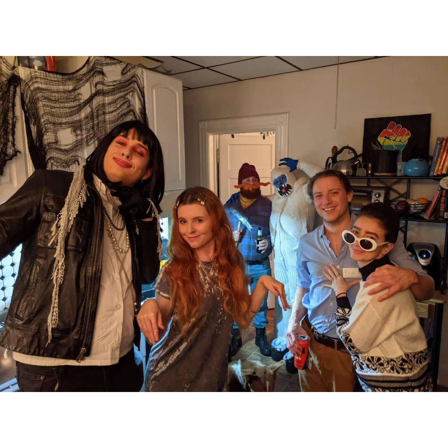 Halloween 2019, Schitt's Creek David & Patrick, ft Moira & Alexis, Yukon Cornelius & The Bumble