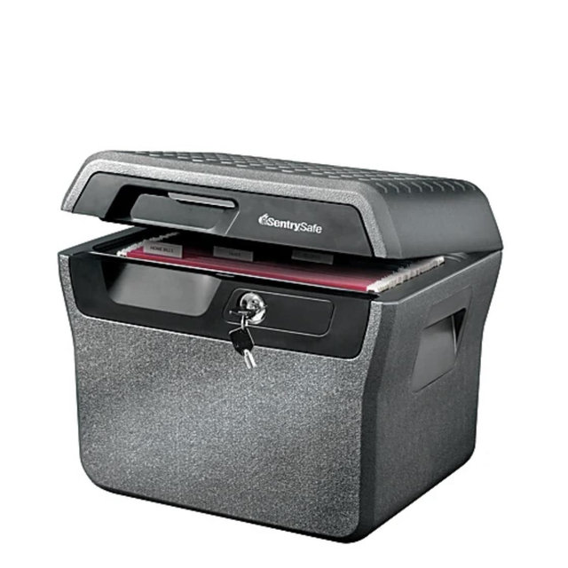 Sentry®Safe Waterproof Fire-Resistant File Holder, 44-Lb, 0.66 Cu Ft Capacity, Charcoal Gray