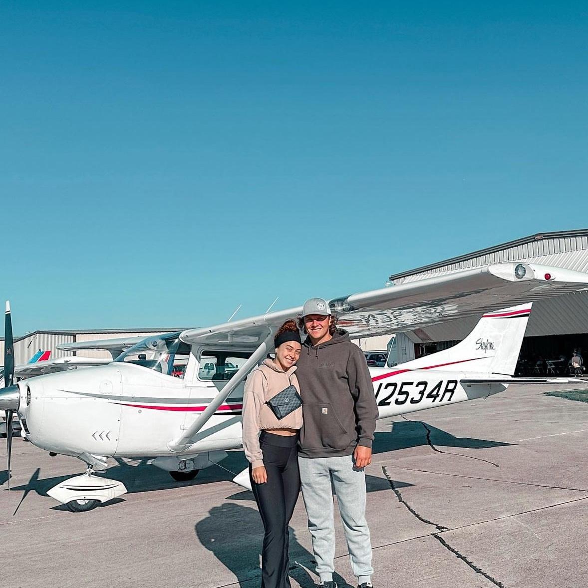 Luke in his happy place! ✈️
