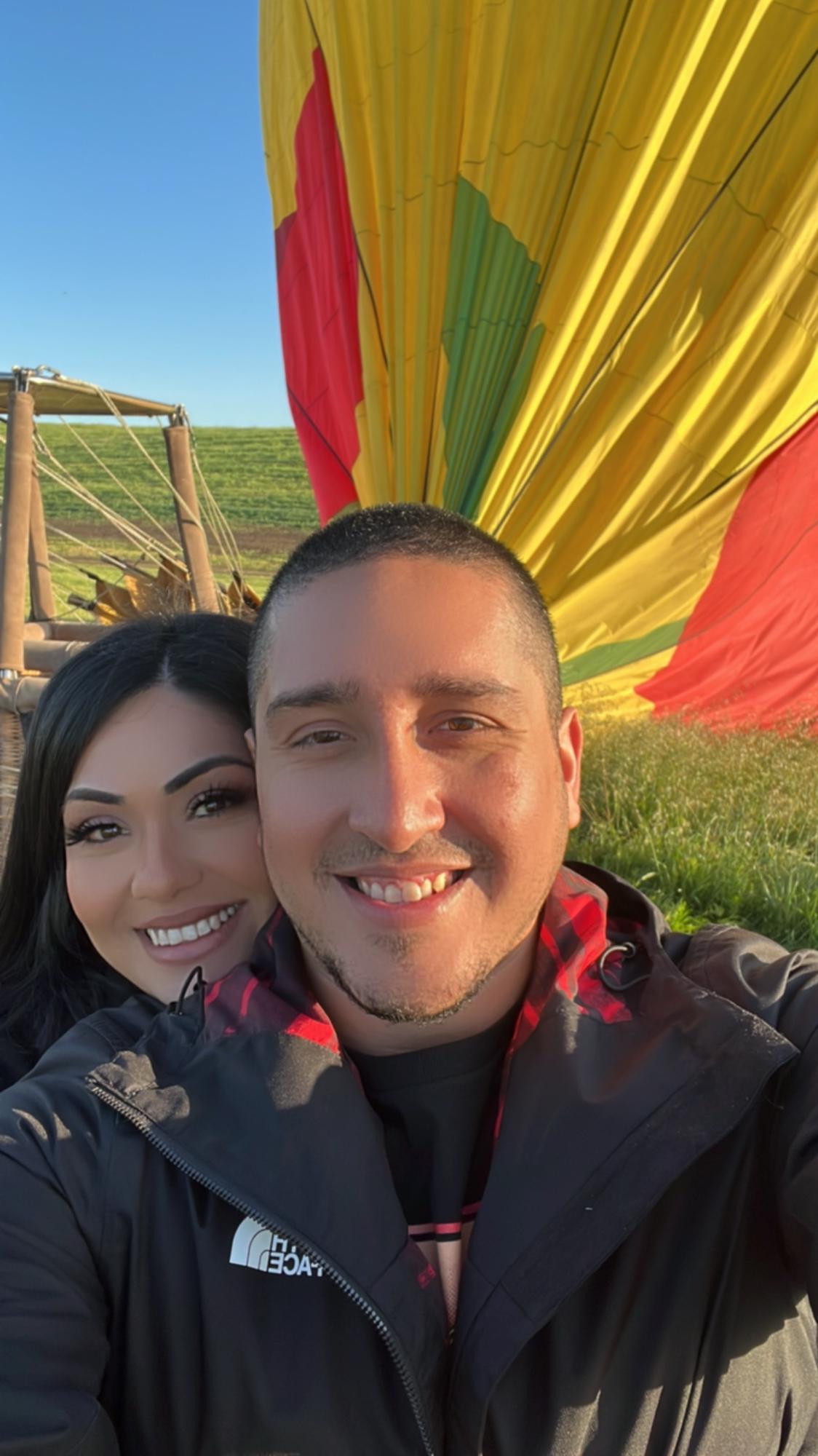 Our first hot air balloon ride!
