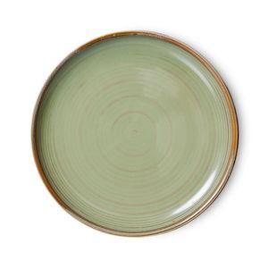 chef ceramics - side plate moss green