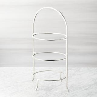 Cambridge Satin Nickel 3-Tier Stand