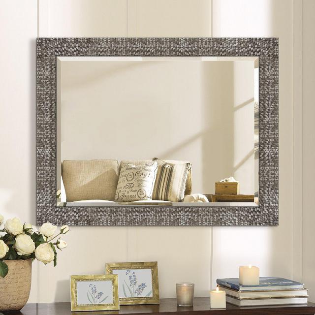 Abshire Traditional Beveled Distressed Accent Mirror